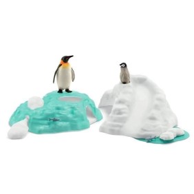 Figurine Famille pingouin sur la banquise, SCHLEICH 42661 Wild Life