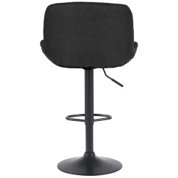 Barhocker Solon Schwarz Stoff