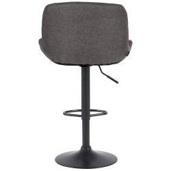 Barhocker Solon Schwarz Stoff