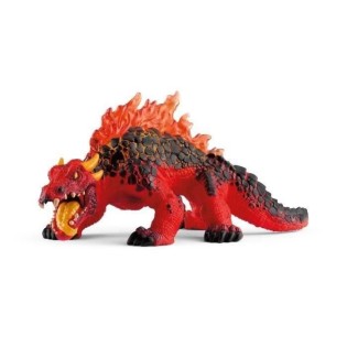 Lezard de Lave - Figurine Schleich Réaliste - Monstre de Lave Mythique et Féroce - Figurine Lézard Hautement Détaillée pour Garç