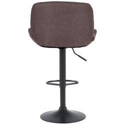 Barhocker Solon Schwarz Stoff