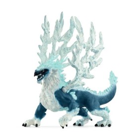 Dragon de glace, Figurine fantastique, pour enfants des 7 ans, figurine, 19 x 22 x 13 cm - schleich 70790 ELDRADOR