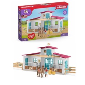 Centre Équestre, coffret figurines avec 75 éléments inclus dont 1 cheval, des 5 ans, schleich 72222 Horse club