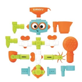 Jeu de bain bébé a construire - INFANTINO - Robot Senso - Multi-activités