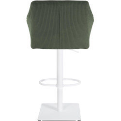 Tabouret de bar Damaso W Cord vert