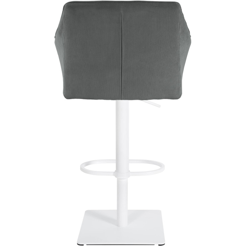 Tabouret de bar Damaso W Cord gris