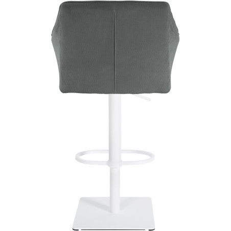 Tabouret de bar Damaso W Cord gris