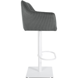 Tabouret de bar Damaso W Cord gris