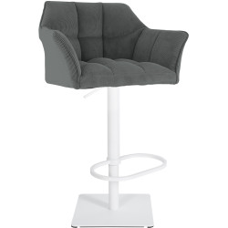 Tabouret de bar Damaso W Cord gris