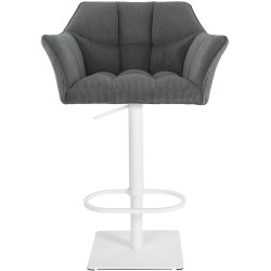 Tabouret de bar Damaso W Cord gris
