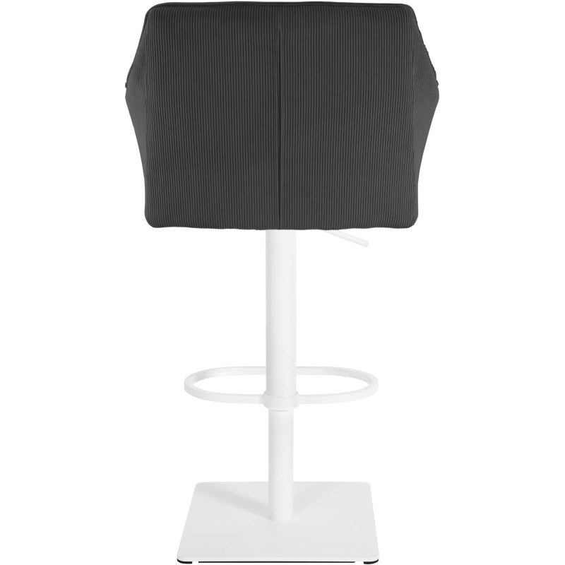 Tabouret de bar Damaso W Cord gris foncé