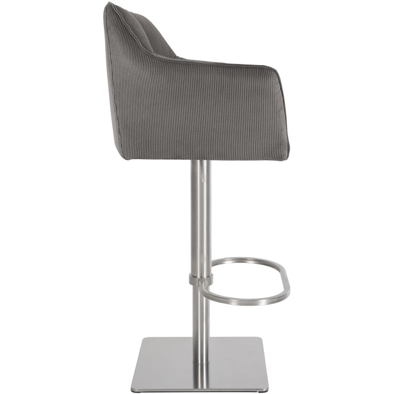 Tabouret de bar Damaso E Cord taupe