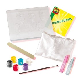 Kit de moulage et peinture Fashionistas - Mixte - A partir de 5 ans - Multicolore - Blanc