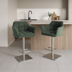 Tabouret de bar Damaso E Cord vert
