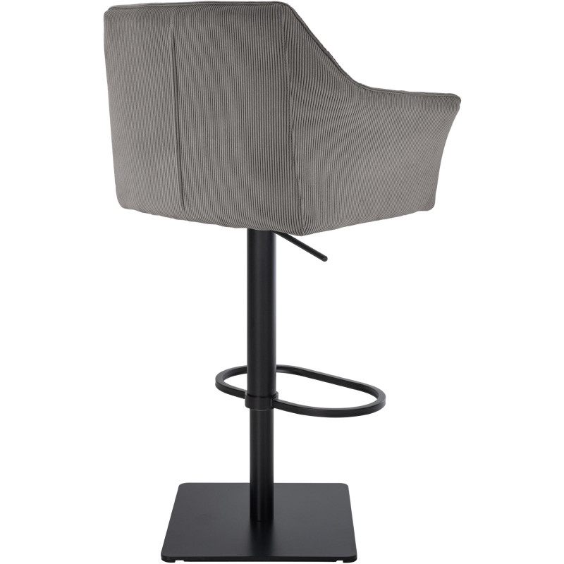 Tabouret de bar Damaso B Cord taupe