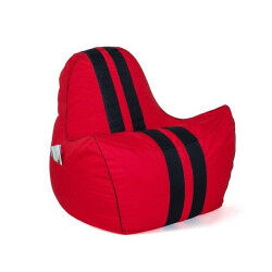 Pouf GO GIFT Noir Rouge...