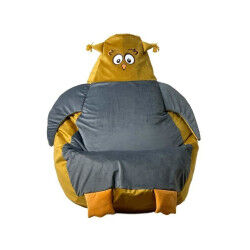 Pouf GO GIFT Or Gris Oxford...