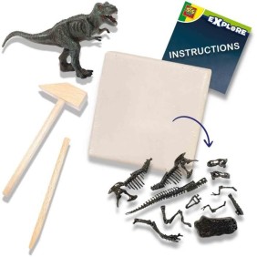 Fouille de dinosaures et de squelettes 2 en 1 - T-rex - SES CREATIVE