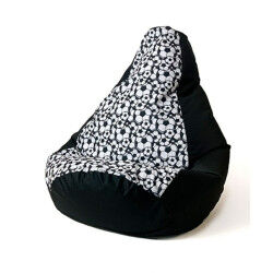 Pouf GO GIFT Blanc Noir 130...