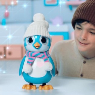 Pingouin interactif bleu - SILVERLIT - RESCUE PENGUIN - 20 émotions - Pack unboxing inclus