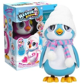 Pingouin interactif bleu - SILVERLIT - RESCUE PENGUIN - 20 émotions - Pack unboxing inclus