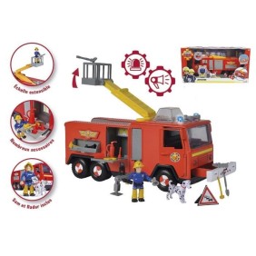 Camion Jupiter Sam le Pompier - Figurines Sam et Radar Incluses - Fonctions Sonores et Lumineuses