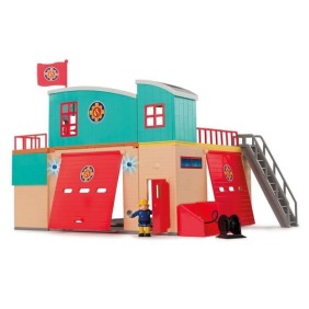 Caserne Sam le Pompier Pontypandy Smoby avec 1 figurine - Jouet pour enfant a partir de 3 ans