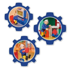 Caserne Sam le Pompier Pontypandy Smoby avec 1 figurine - Jouet pour enfant a partir de 3 ans