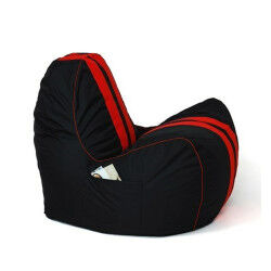 Pouf GO GIFT Noir Rouge...