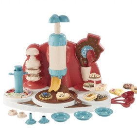 Smoby - Playset Biscuit factory - Fabriquer ces gâteaux - Livre de recettes inclus - Nombreux accessoires