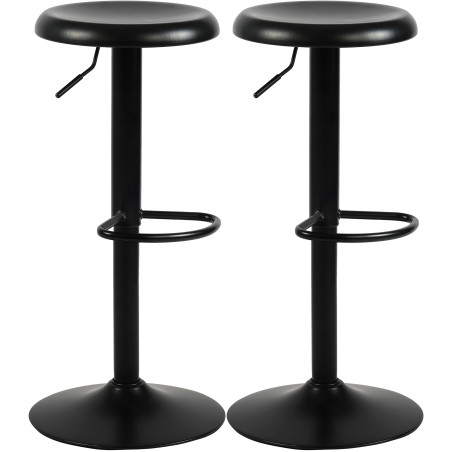Lot de 2 tabourets de bar Williston noir