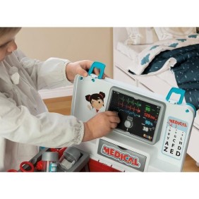 Smoby - Malette médicale  - Nombreux accessoires de médecin - Dés 3 ans - Fabriqué en France