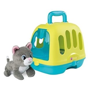 Smoby - Malette Vétérinaire - Peluche chaton incluse avece effte sonore - Nombreux accessoires - Fabriqué en France