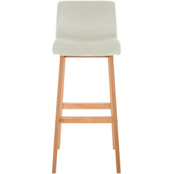Tabouret de bar Hoover Velvet Natura Crème