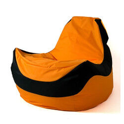 Pouf GO GIFT Noir Orange...