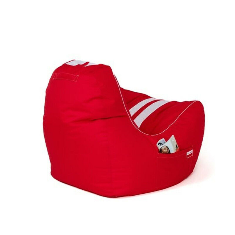 Pouf GO GIFT Blanc Rouge Oxford tejido antidesgarros 140 x 100 x 100 cm 140 x 100 cm