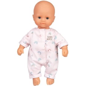 Poupon Baby Nurse bébé d'amour 32 cm - Smoby - Mixte - Souple - Tenue colorée