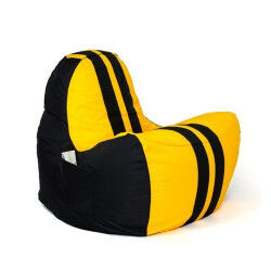 Pouf GO GIFT Jaune Noir...
