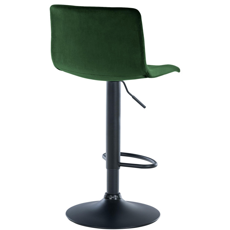 Tabouret de bar Hoover velours B vert
