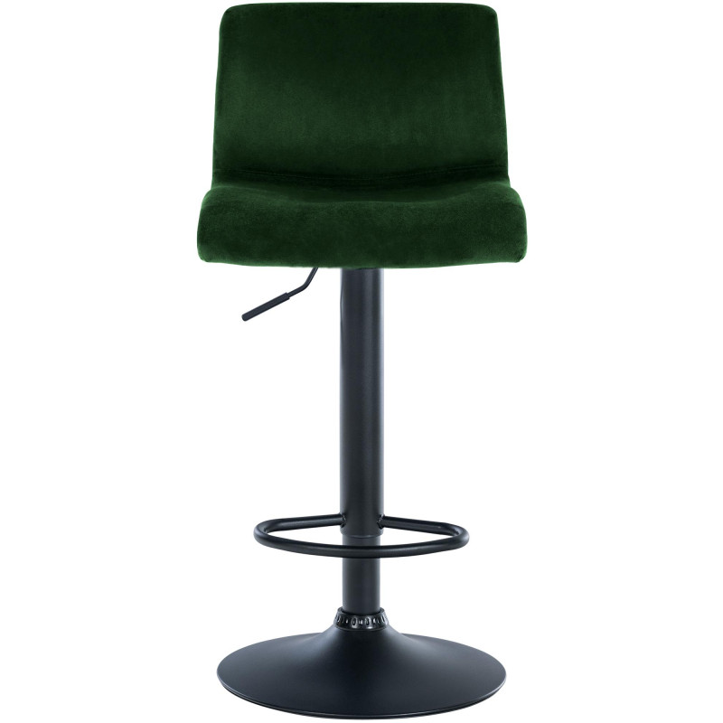 Tabouret de bar en velours Hoover B vert