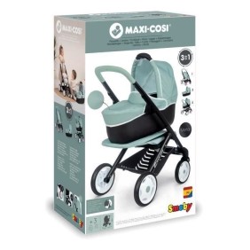 Poussette Maxi-Cosi 3 en 1 - Smoby - Nacelle amovible - Roues multidirectionnelles