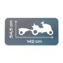 Tracteur a pédales Farmer XL + Remorque - Bleu - SMOBY - Siege ajustable - Capot ouvrant - Klaxon - 90% plastique recyclé