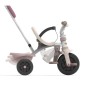 Smoby -Tricycle évolutif enfant Be Fun Confort - Rose - Canne parentale amovible - Repose-pieds rétractable