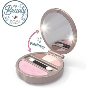 Smoby - My Beauty Powder Compact - Poudrier Factice Lumineux - Miroir - 320151