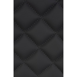 Ensemble de 2 tabourets de bar Kasson en similicuir noir