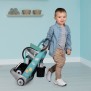 SMOBY - Chariot de ménage + aspirateur électronique avec bruit d'aspiration - 9 Accessoires - Piles Incluses - des 3 ans