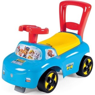 Smoby - Porteur auto Pat'Patrouille - Fonction Trotteur - Butées anti-bascule - Coffre a jouets