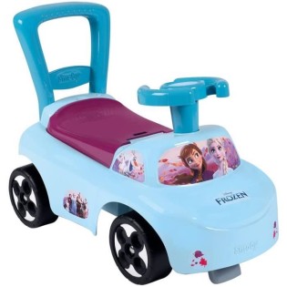 Smoby- La Reine des Neiges - Porteur auto ergonomique - Fonction Trotteur - Coffre a jouets