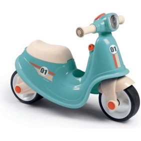 Porteur Scooter - Smoby - Bleu - Pour Bébé de 18 mois - Coffre a jouets sous le siege - L?64,5 x l34 x H47,5 cm