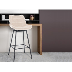 4er Set Barhocker Weston Schwenkbar Samt